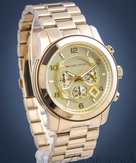 michael kors meski zegarek mk8077.de|Michael Kors Runway Chronograph Champagne Dial Men's .